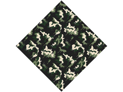 Woodland Graffiti Camouflage Vinyl Wrap Pattern