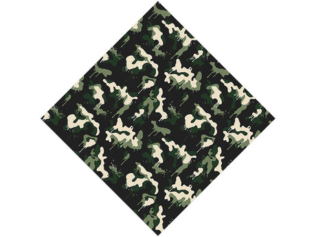 Woodland Graffiti Camouflage Vinyl Wrap Pattern