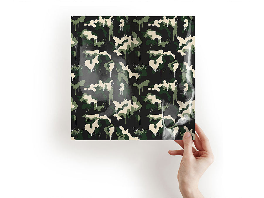 woodland graffiti camouflage Craft Sheets
