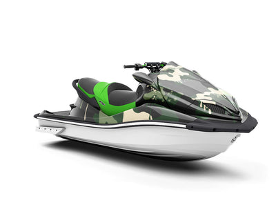 Woodland Graffiti Camouflage Jet Ski Vinyl Customized Wrap