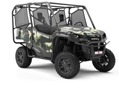 Woodland Graffiti Camouflage Utility Vehicle Vinyl Wrap
