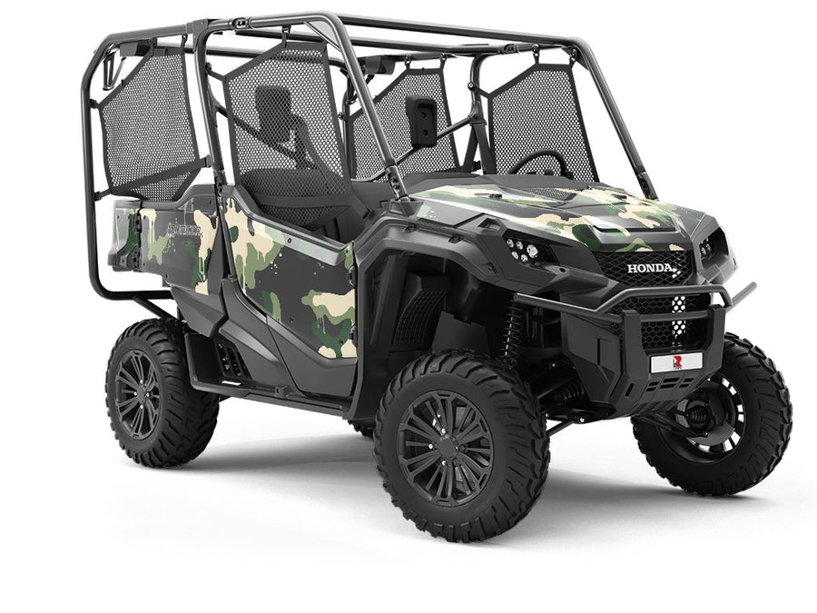 Woodland Graffiti Camouflage Utility Vehicle Vinyl Wrap