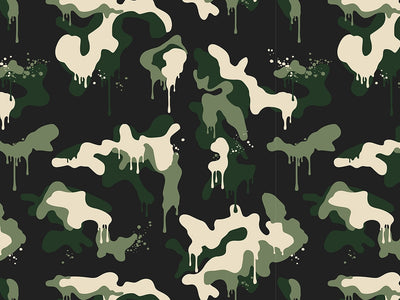 Woodland Graffiti Camouflage Vinyl Wrap Pattern~Rwraps Series 914 Digitally Printed Vinyl Wrap~0
