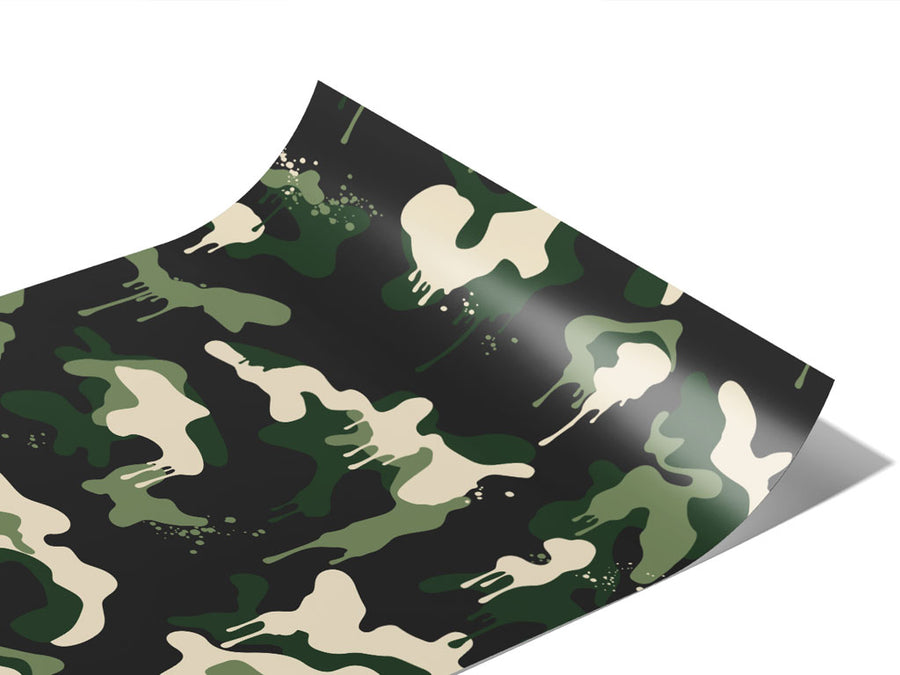 Woodland Graffiti Camouflage Vinyl Wraps~Rwraps Series 914 Digitally Printed Vinyl Wrap~1