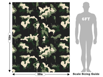 Woodland Graffiti Camouflage Vehicle Wrap Scale~Rwraps Series 914 Woodland Graffiti Camouflage Measurements~2