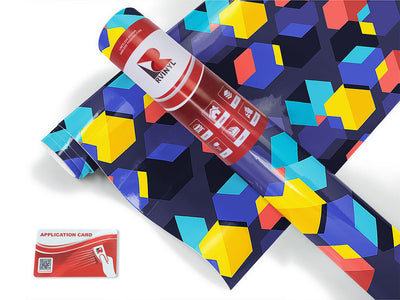 work over abstract geometric Craft Vinyl Roll