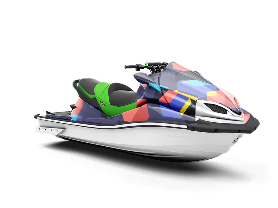 Work Over Abstract Jet Ski Vinyl Customized Wrap