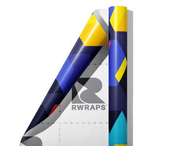 Work Over Abstract Wrap Film Sheets~Rwraps Series 914 Work Over Abstract Scrolled Sheet~3