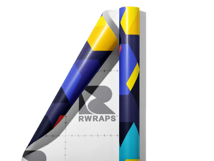 Work Over Abstract Wrap Film Sheets~Rwraps Series 914 Work Over Abstract Scrolled Sheet~3