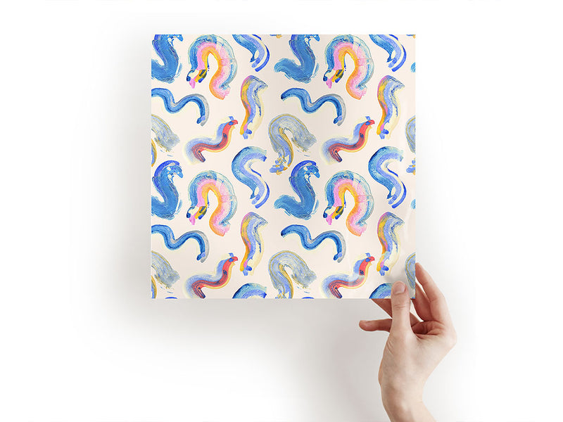 wormy dreams abstract geometric Craft Sheets