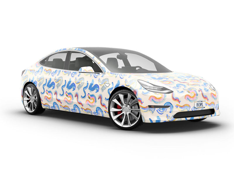 Wormy Dreams Abstract Vehicle Vinyl Wrap