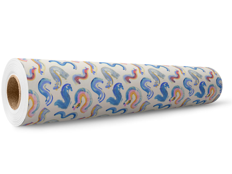 Wormy Dreams Abstract Wrap Film Wholesale Roll~Rwraps Series 914 Digitally Printed Vinyl Roll~5