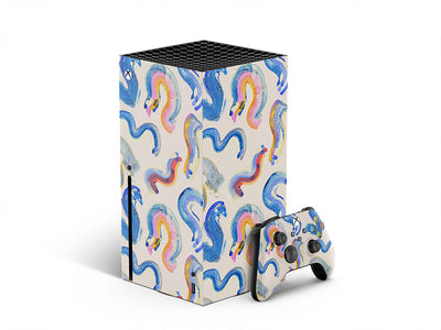 wormy dreams abstract geometric XBOX DIY Decal