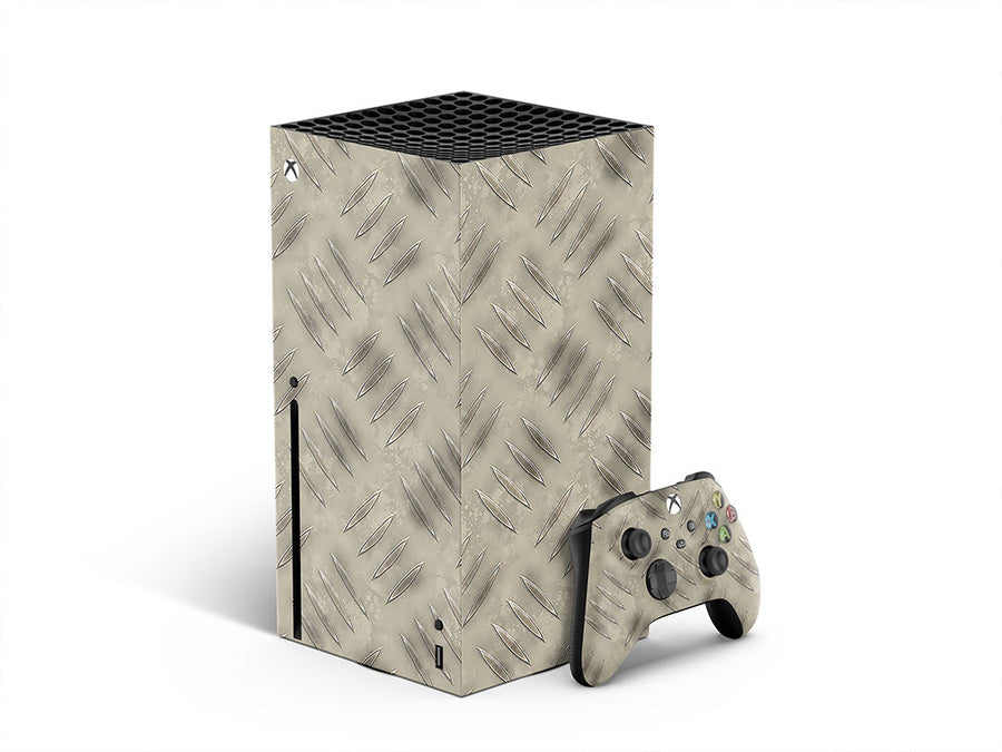 worn aluminum diamond plate XBOX DIY Decal