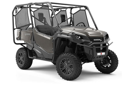 Woven Mesh Diamond Plate Utility Vehicle Vinyl Wrap