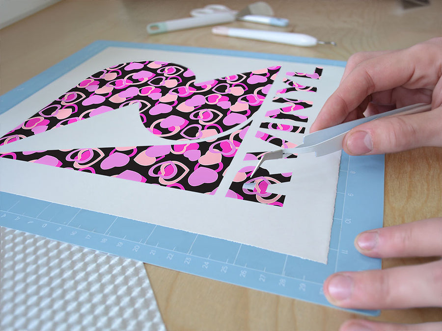 wrapped around heart Easy Weed Craft Vinyl