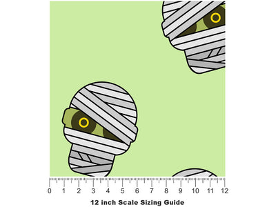 Wrapped Up Halloween Vinyl Film Pattern Size 12 inch Scale~Rwraps Wrapped Up Halloween Sizing Chart~2