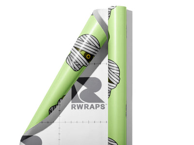 Wrapped Up Halloween Wrap Film Sheets~Rwraps Series 914 Wrapped Up Halloween Scrolled Sheet~3