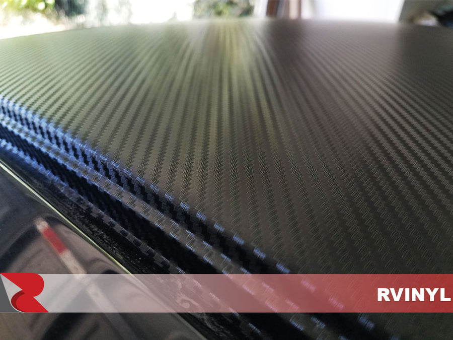 Rwraps Carbon Fiber DIY Black Hood Wrap