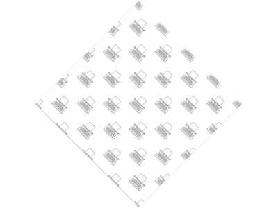 Writing Outline Hobby Vinyl Wrap Pattern
