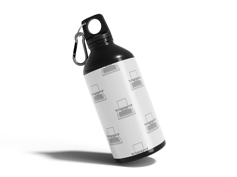 writing outline hobby Water Bottle DIY Stickers