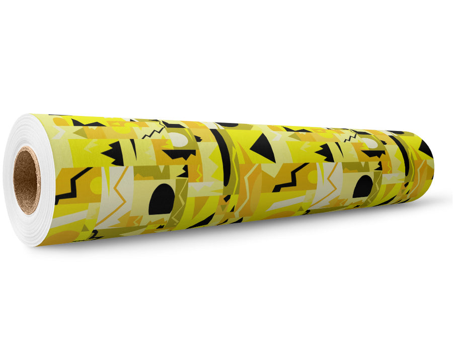 Xanthic Ecstasy Mosaic Wrap Film Wholesale Roll~Rwraps Series 914 Digitally Printed Vinyl Roll~5