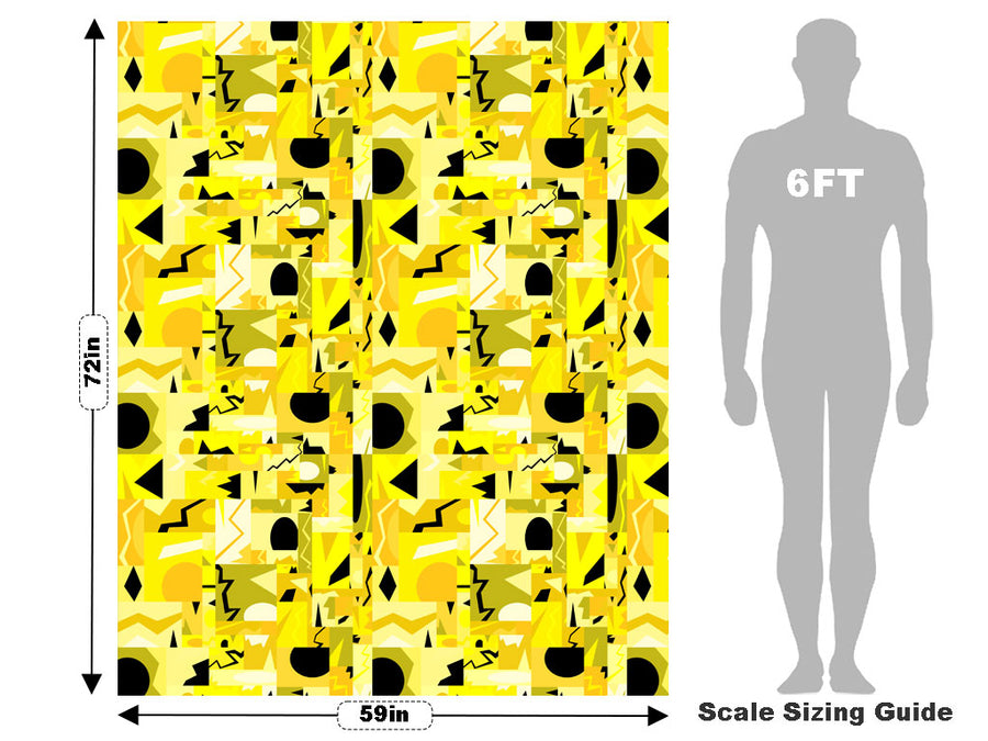 Xanthic Ecstasy Mosaic Vehicle Wrap Scale~Rwraps Series 914 Xanthic Ecstasy Mosaic Measurements~1