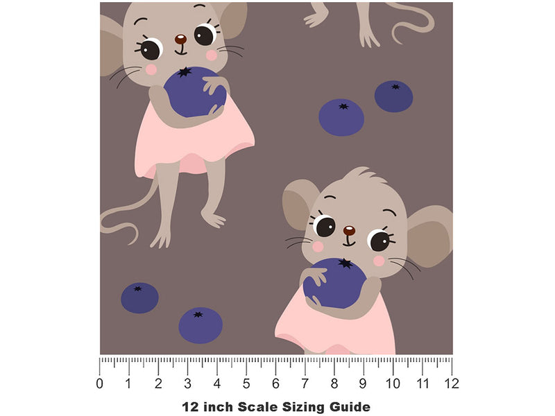 XL Snack Rodent Vinyl Film Pattern Size 12 inch Scale~Rwraps XL Snack Rodent Sizing Chart~2