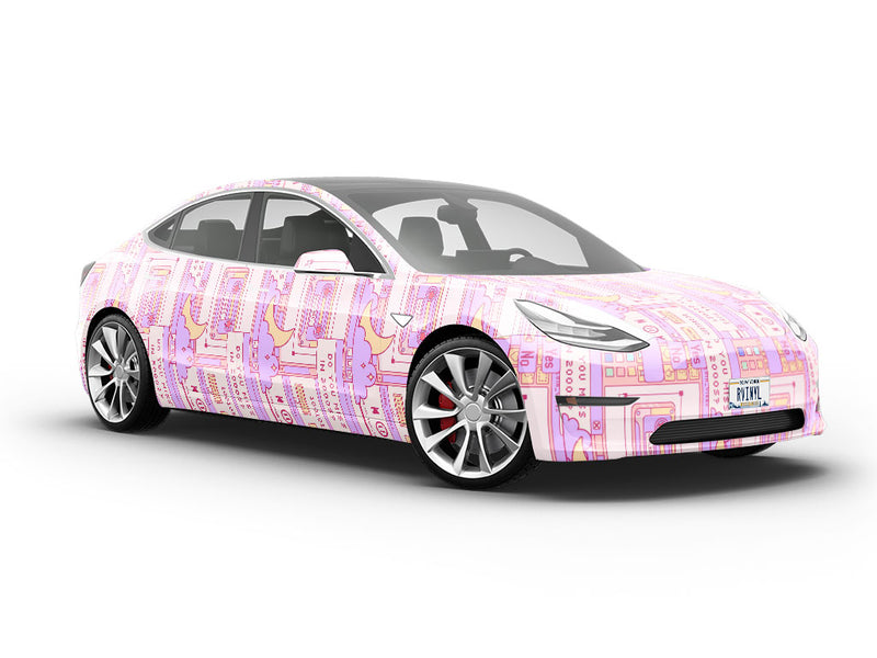 Y2K Nostalgia Sticker Bomb Vehicle Vinyl Wrap