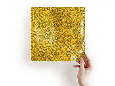 Yellow AI Technology Vinyl Wraps~Rwraps Series 914 Digitally Printed Vinyl Wrap~1