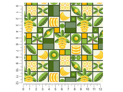 yellow banana mosaic 1ft x 1ft Craft Sheets