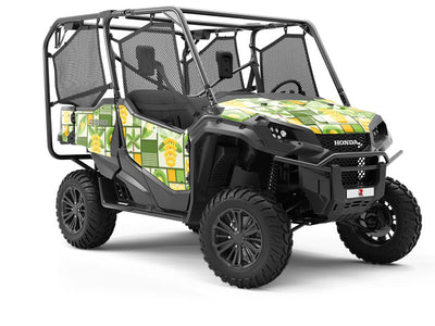 Yellow Banana Mosaic Utility Vehicle Vinyl Wrap