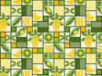 Yellow Banana Mosaic Vinyl Wrap Pattern~Rwraps Series 914 Digitally Printed Vinyl Wrap~0