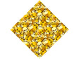 Yellow Calvaria Halloween Vinyl Wrap Pattern