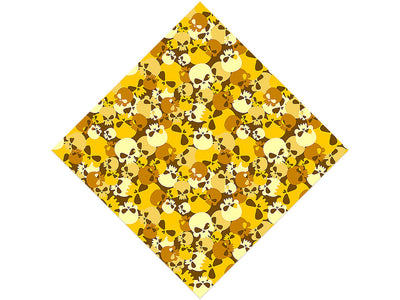 Yellow Calvaria Halloween Vinyl Wrap Pattern