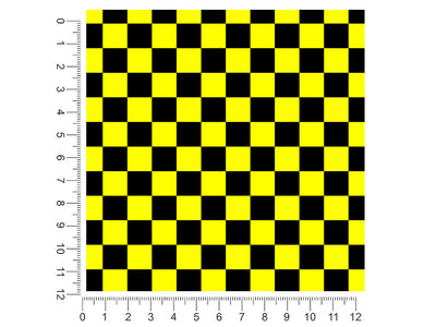 yellow checkered 1ft x 1ft Craft Sheets