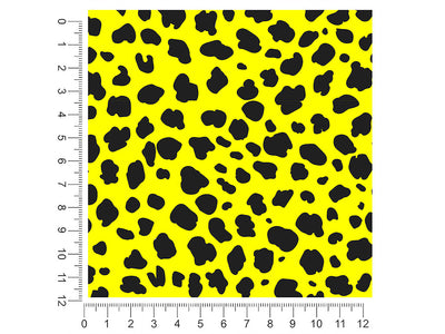 yellow cheetah animal print 1ft x 1ft Craft Sheets