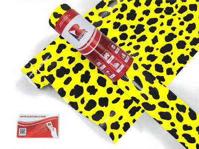 yellow cheetah animal print Craft Vinyl Roll