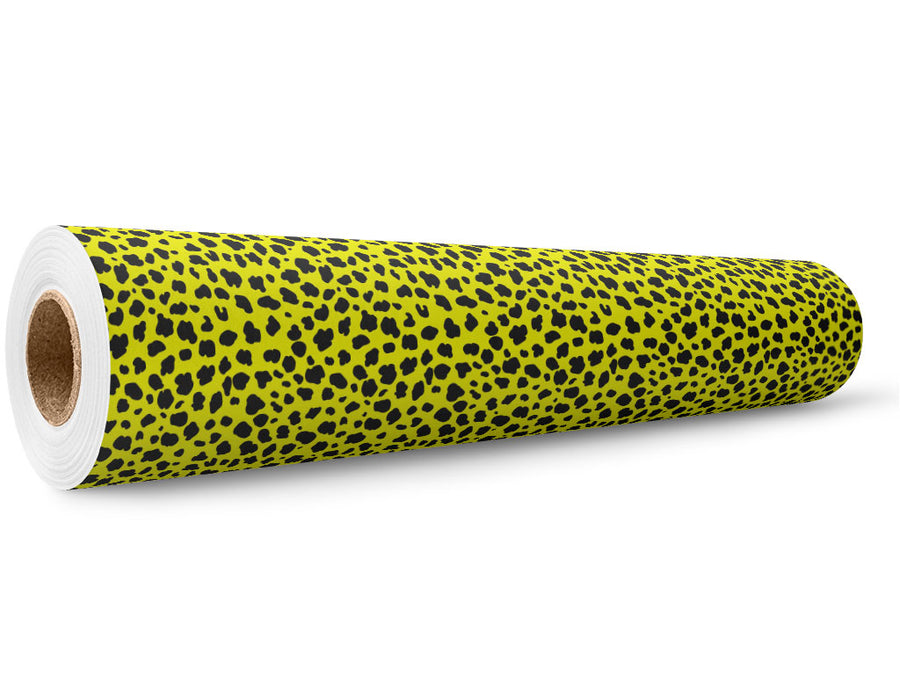 Yellow Cheetah Wrap Film Wholesale Roll~Rwraps Series 914 Digitally Printed Vinyl Roll~6
