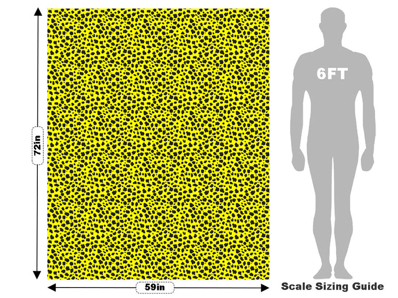 Yellow Cheetah Vehicle Wrap Scale~Rwraps Series 914 Yellow Cheetah Measurements~2