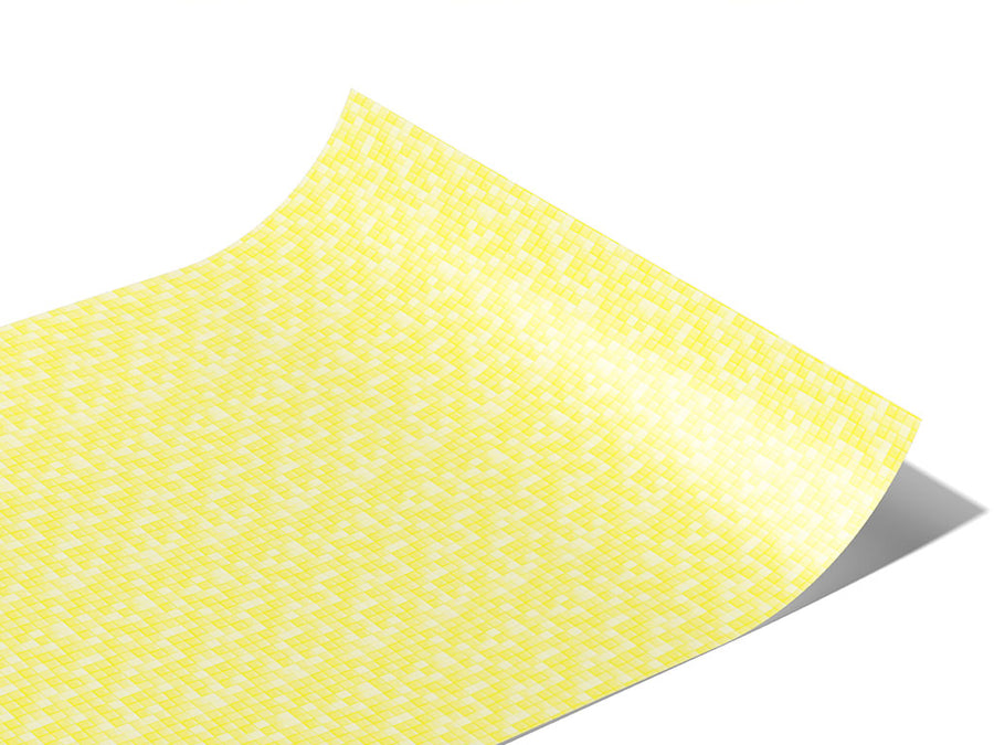 Yellow Tile Vinyl Wraps~Rwraps Series 914 Digitally Printed Vinyl Wrap~1