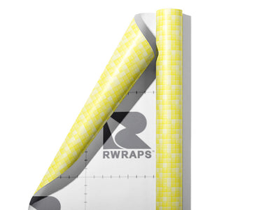 Yellow Tile Wrap Film Sheets~Rwraps Series 914 Yellow Tile Scrolled Sheet~4