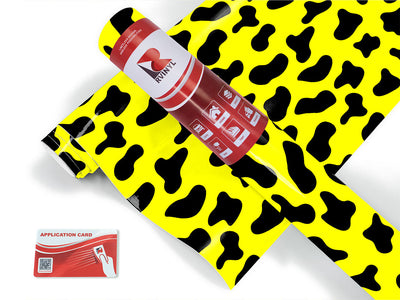yellow cow animal print Craft Vinyl Roll