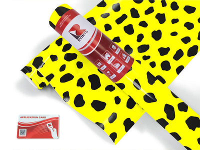 yellow dalmation animal print Craft Vinyl Roll