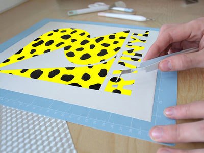 yellow dalmation animal print Easy Weed Craft Vinyl