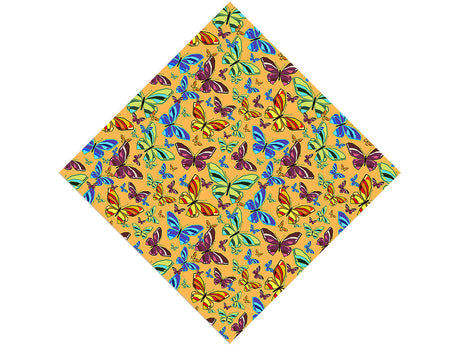 Yellow Flutter Bug Vinyl Wrap Pattern