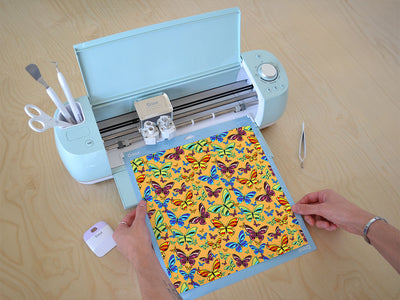 yellow flutter bug Cricut Compatible Vinyl
