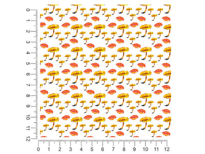 yellow foot fun mushroom 1ft x 1ft Craft Sheets