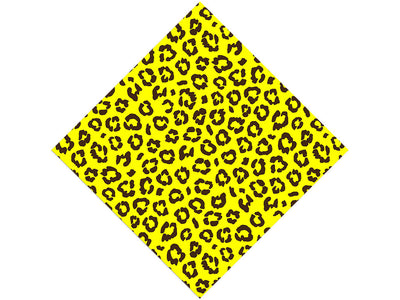 Yellow Leopard Vinyl Wrap Pattern