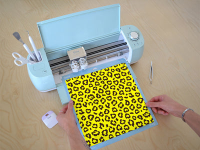 yellow leopard animal print Cricut Compatible Vinyl